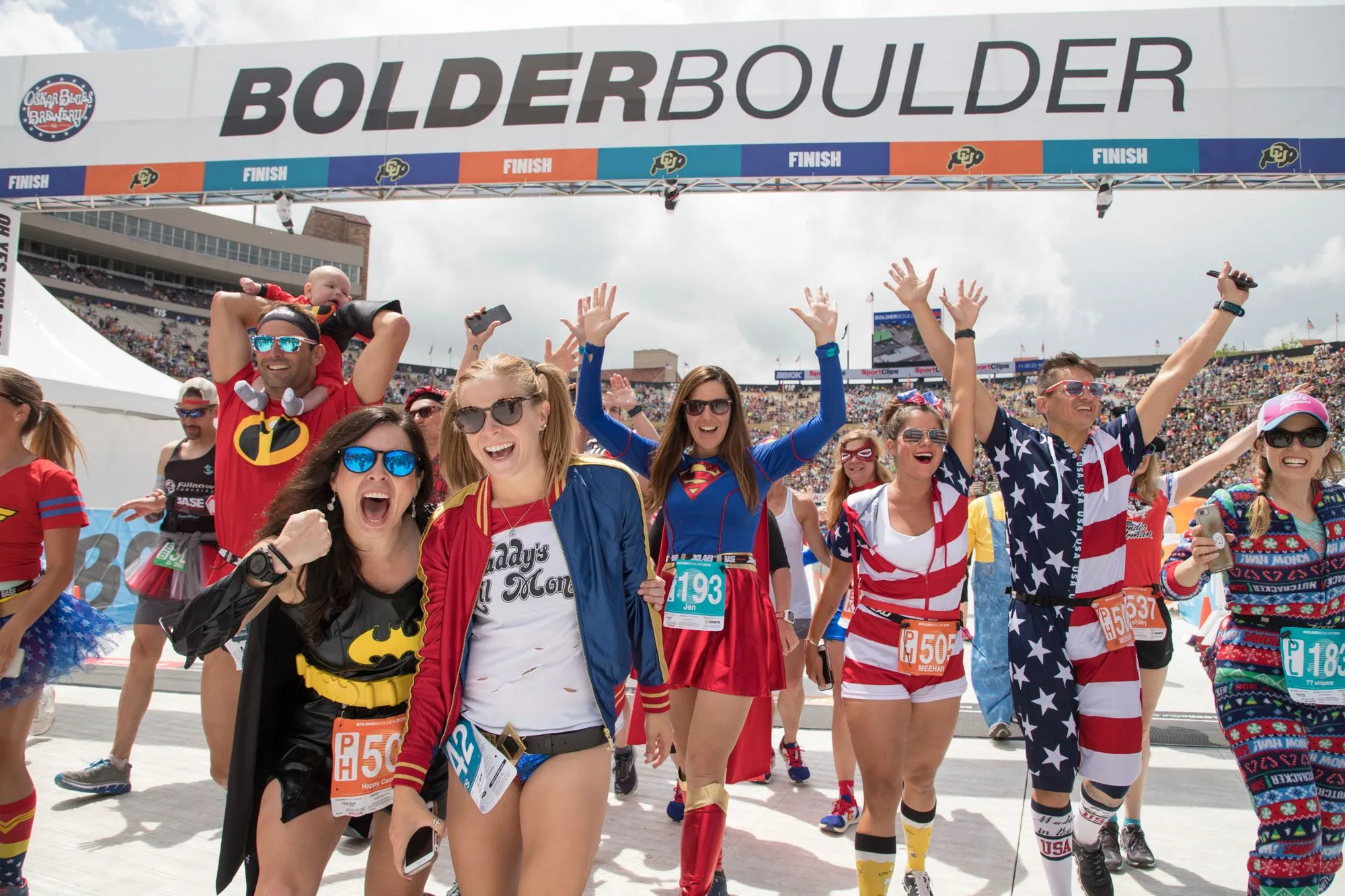 The Bolder Boulder 10K — runners filling Boulder's streets.